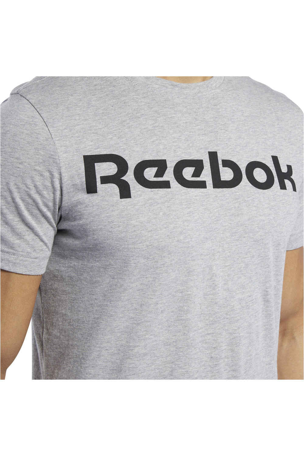 Reebok camiseta fitness hombre GS Reebok Linear Read Tee GR GS vista detalle