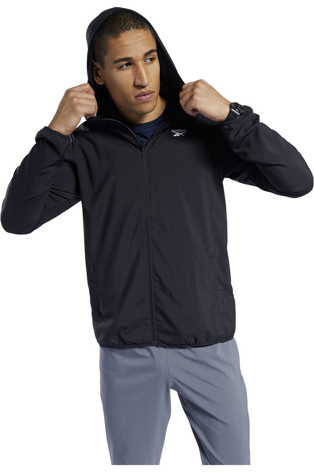Reebok te woven jacket sudaderas deportivas hombre