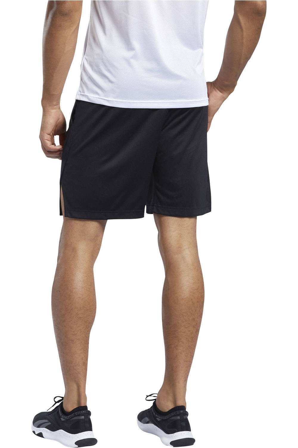 Reebok pantalón corto fitness hombre WOR COMM KNIT SHORT vista trasera