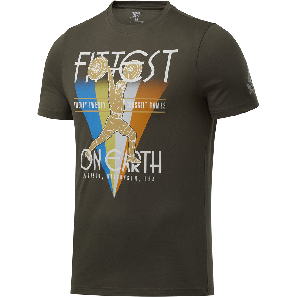 Reebok camiseta fitness hombre RC Fittest On Earth Tee vista frontal