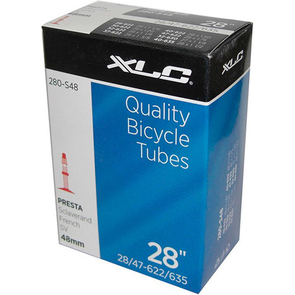 Xlc cmara 28 x 1 1/8 28/47-622/635 sv48 cámara bicicleta paseo