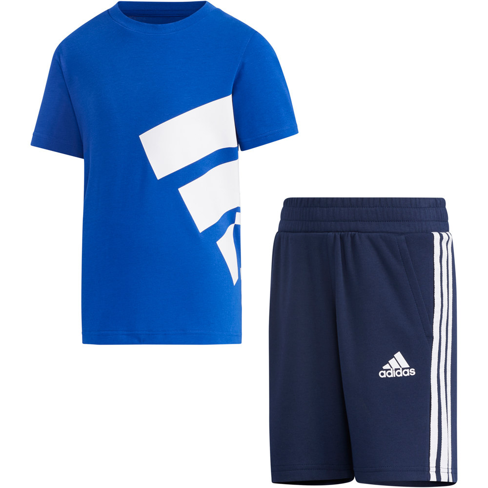 adidas conjunto junior LK BRAND TEE SE vista frontal