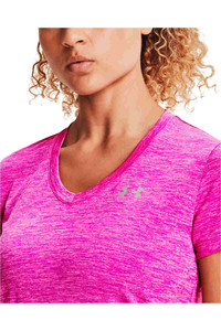 Under Armour camisetas fitness mujer Tech SSV - Twist vista detalle