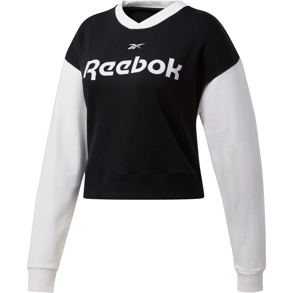 Reebok sudadera mujer TE LinearLogo FashionCrew vista frontal