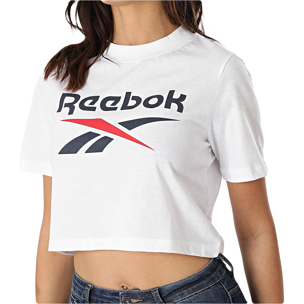 Reebok camiseta manga corta mujer RI Crop Tee vista frontal