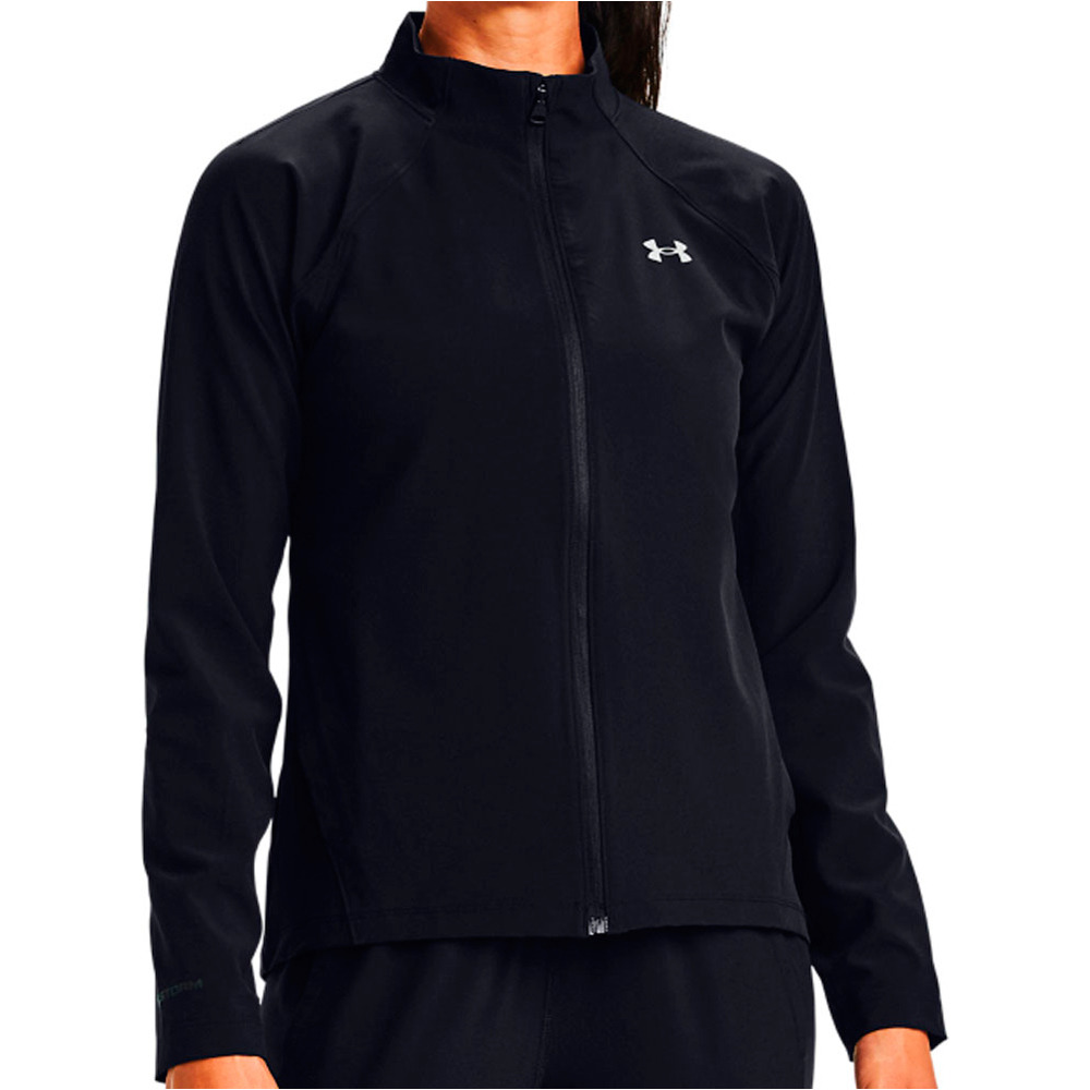 Under Armour camiseta técnica manga larga mujer UA Launch 3.0 STORM Jacket vista detalle