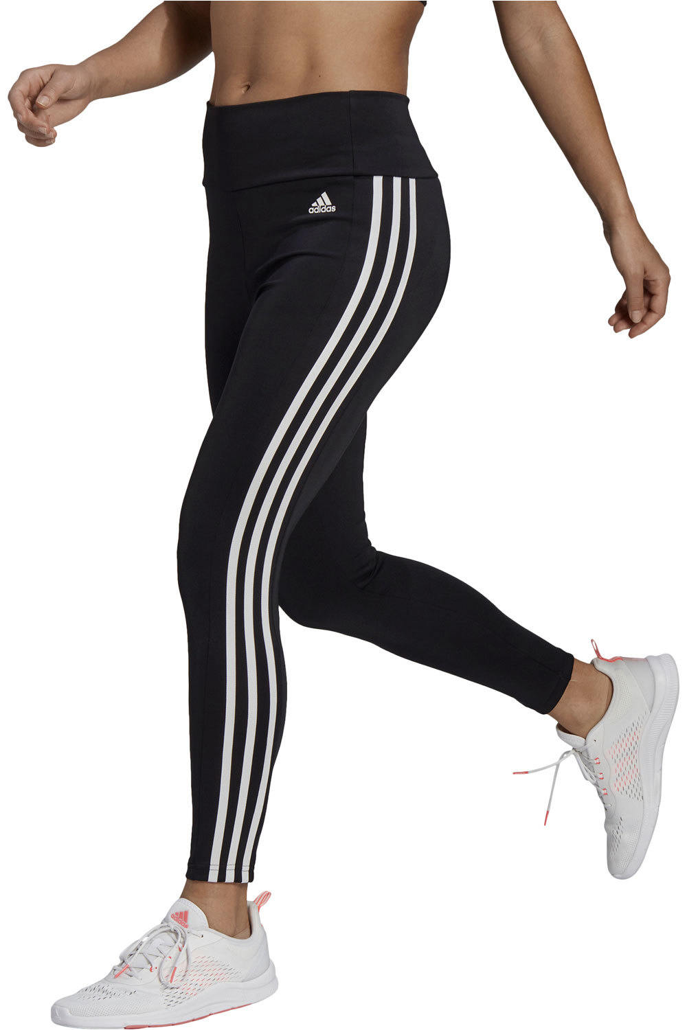 adidas pantalones y mallas largas fitness mujer 7/8 Designed To Move High-Rise Sport 3 bandas vista frontal