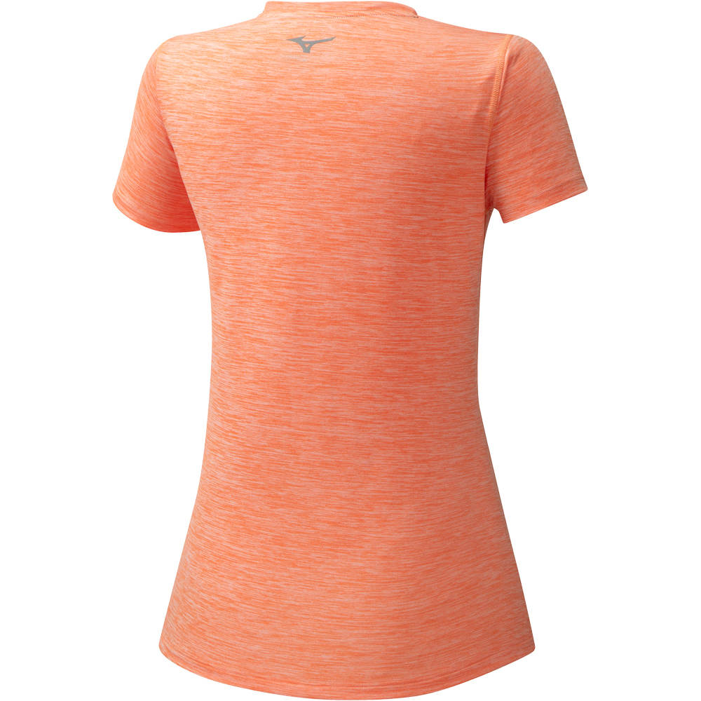 Mizuno camiseta entrenamiento manga corta mujer Impulse Core Tee vista trasera