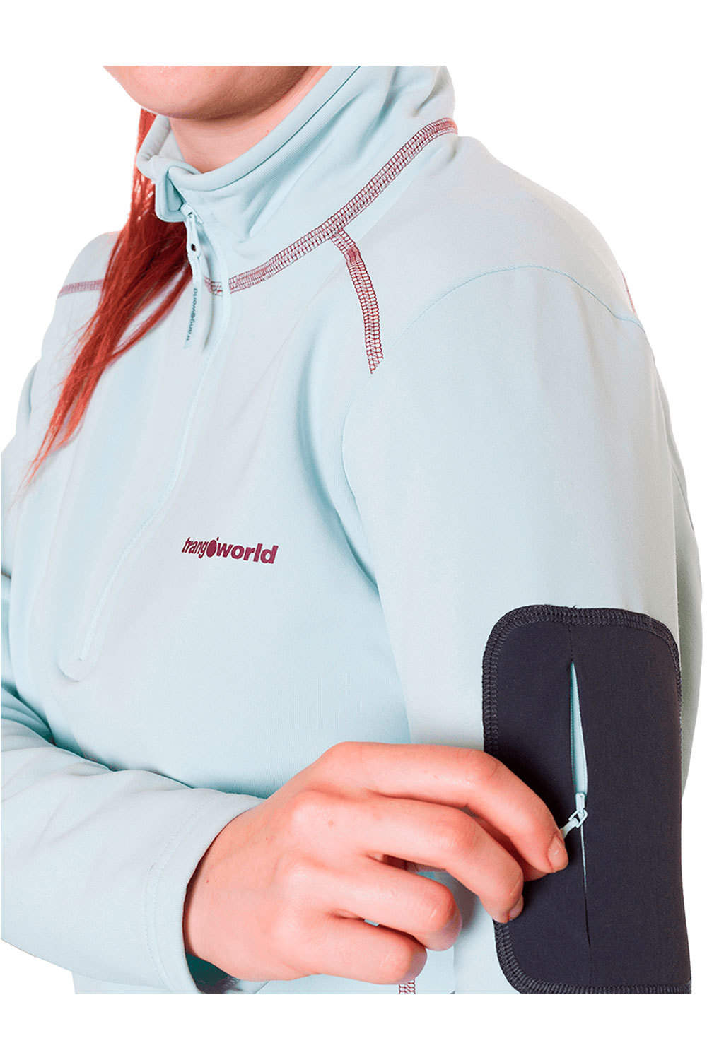 Trango forro polar mujer PULLOVER DRACH vista detalle