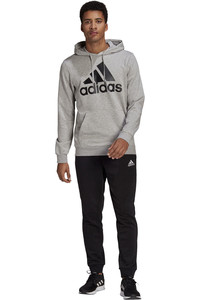 adidas chándal hombre AEROREADY Essentials Kangaroo Pocket Big Logo vista frontal