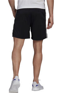adidas pantalón corto fitness hombre Primeblue Designed To Move Sport 3 bandas vista trasera