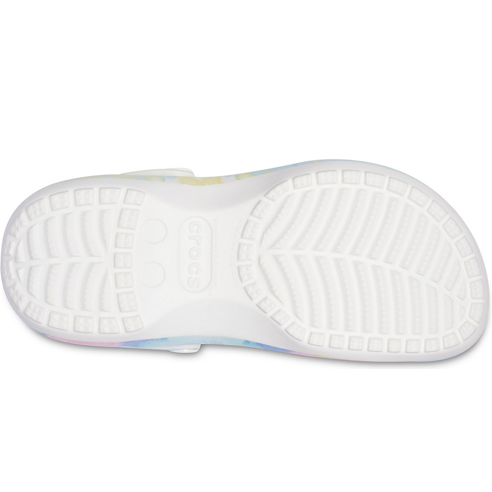 Crocs zueco mujer ClassicPlatformTieDyeGraphClgW lateral interior