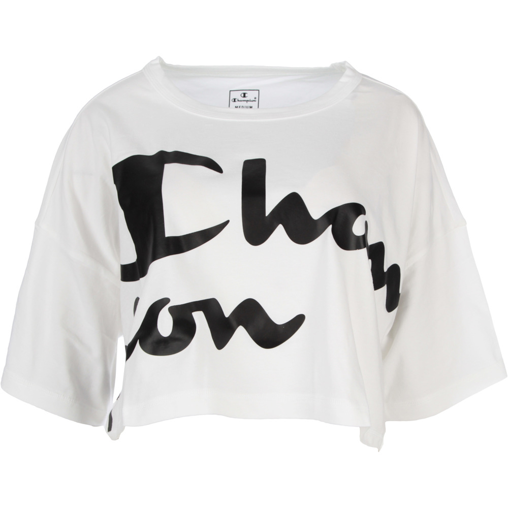 Champion crop top camiseta manga corta mujer