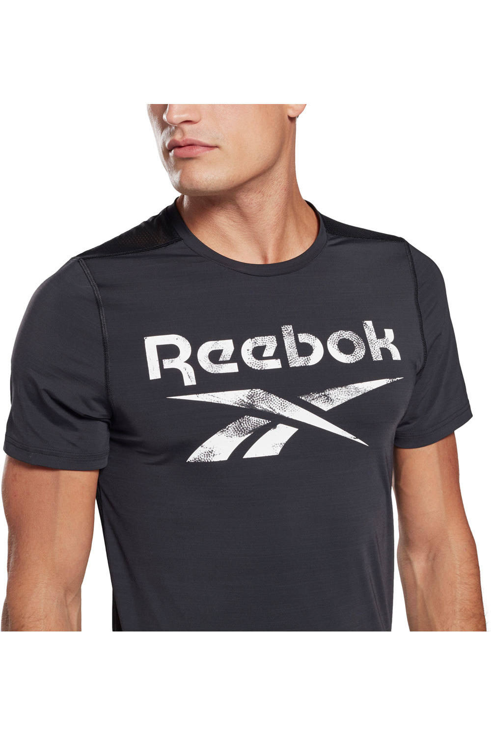 Reebok camiseta fitness hombre WOR AC GRAPHIC SS Q1 vista detalle