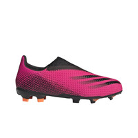 adidas botas de futbol niño cesped artificial X GHOSTED.3 LL FG J lateral exterior