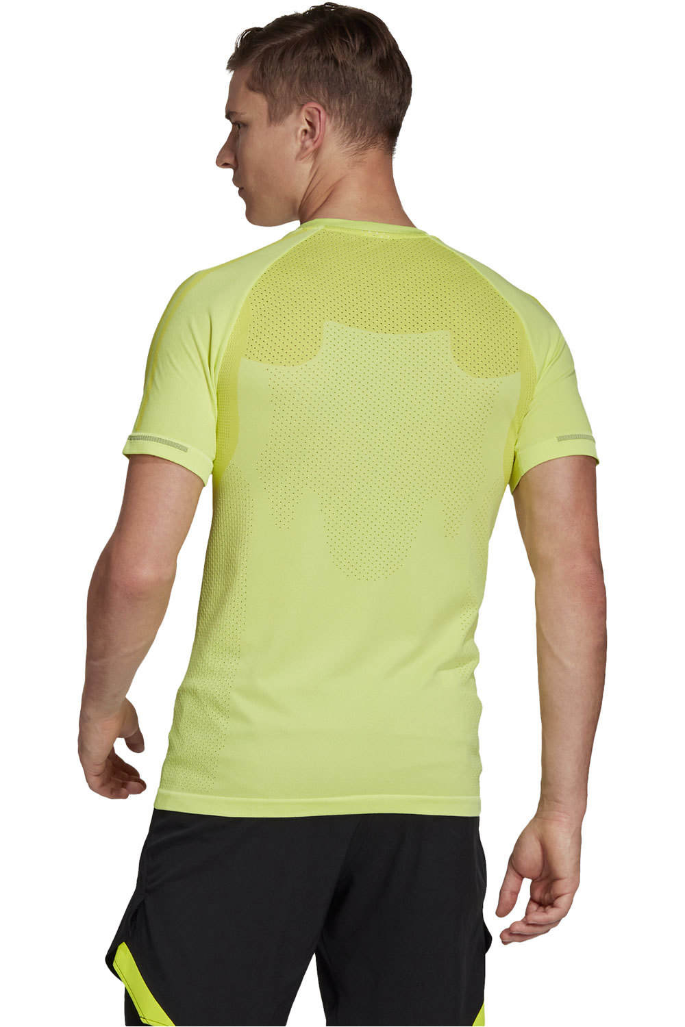 adidas camiseta técnica manga corta hombre PRIMEKNIT TEE M vista trasera