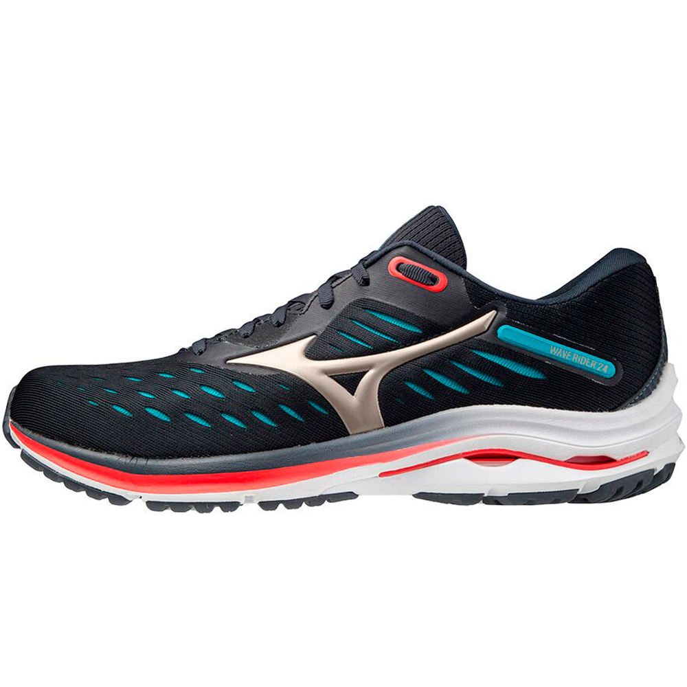 Mizuno zapatilla running hombre WAVE RIDER 24 lateral exterior