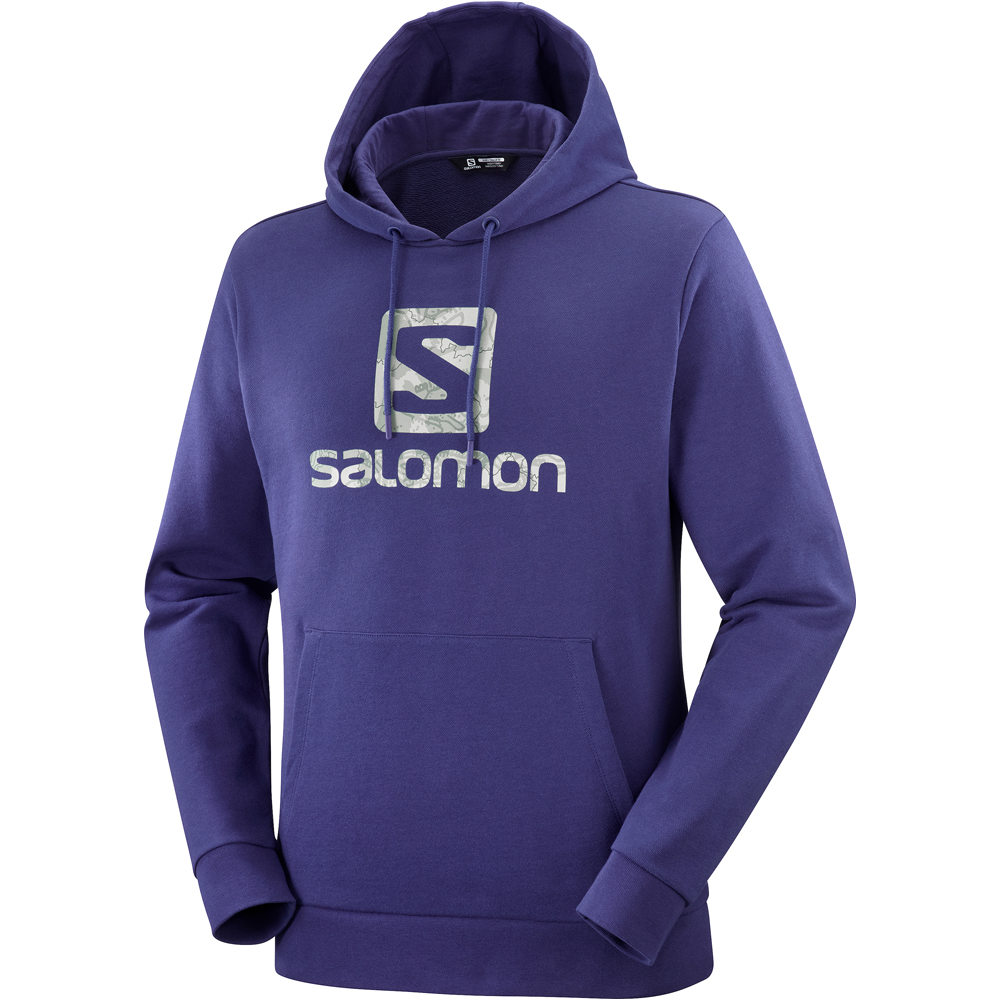 Salomon Sudaderas Montaña Hombre OUTLIFE LOGO PULLOVER HOODY U vista frontal