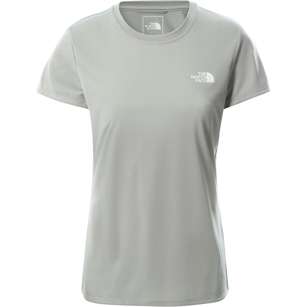 The North Face camiseta montaña manga corta mujer W REAXION AMP CREW - EU vista frontal