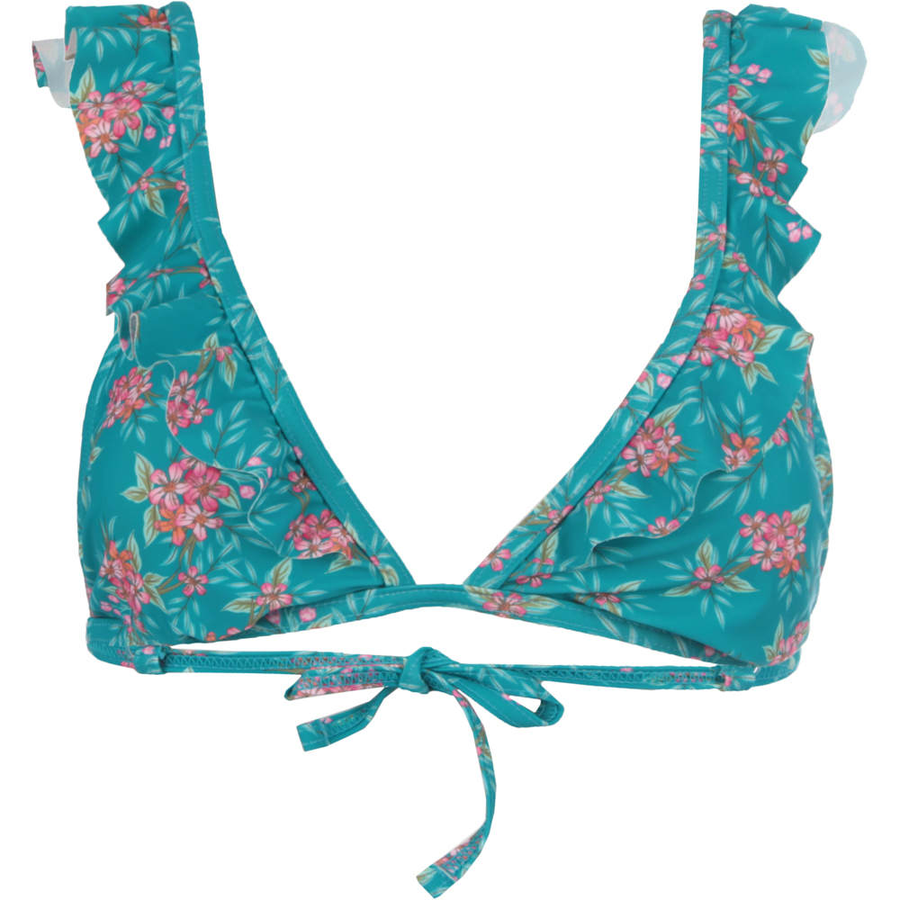 Garden top volante parte de arriba bikini Verde (36)