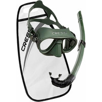 Cressi Sub kit gafas y tubo snorkel KIT CALIBRO + CORSICA VE vista frontal