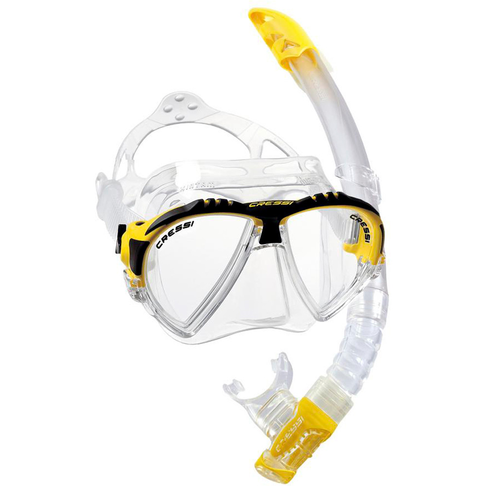 Cressi Sub kit gafas y tubo snorkel KIT MATRIX+GAMMA AM vista frontal