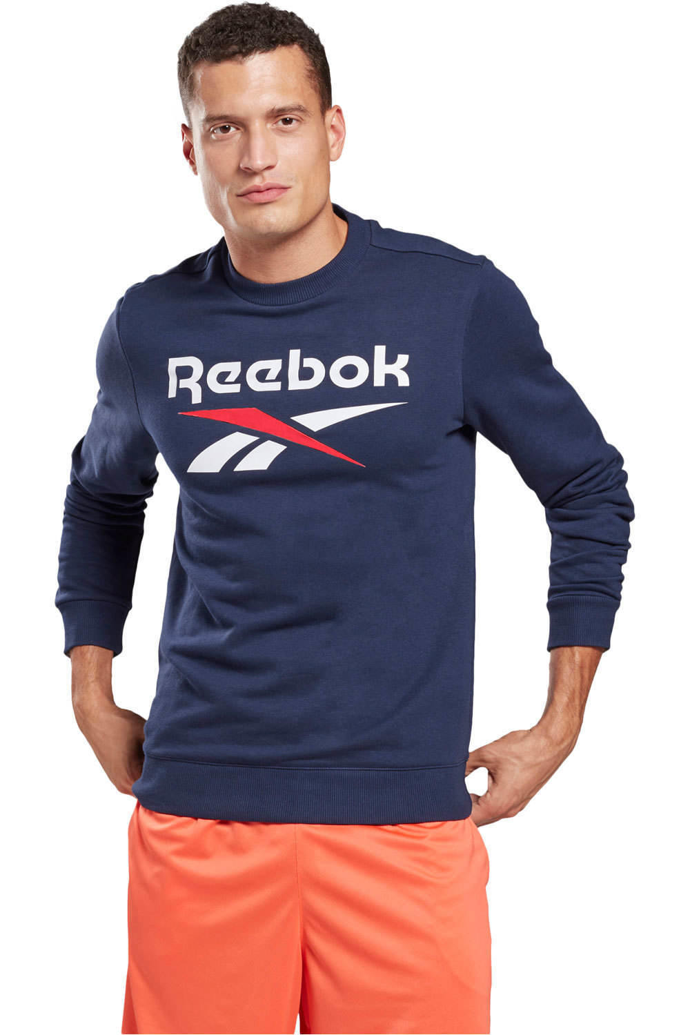 Reebok sudadera hombre RI FT BL CREW vista frontal