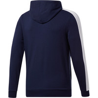 Reebok sudadera hombre TE LL FZ Hoodie vista trasera