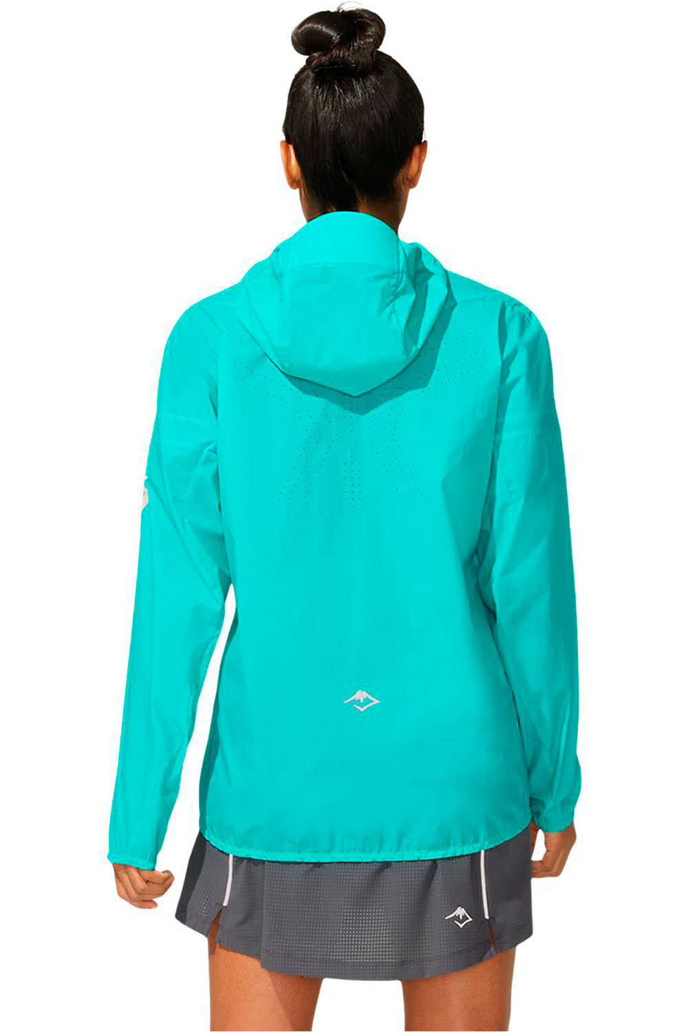 Asics CHAQUETA TRAIL RUNNING MUJER FUJITRAIL JACKET vista trasera