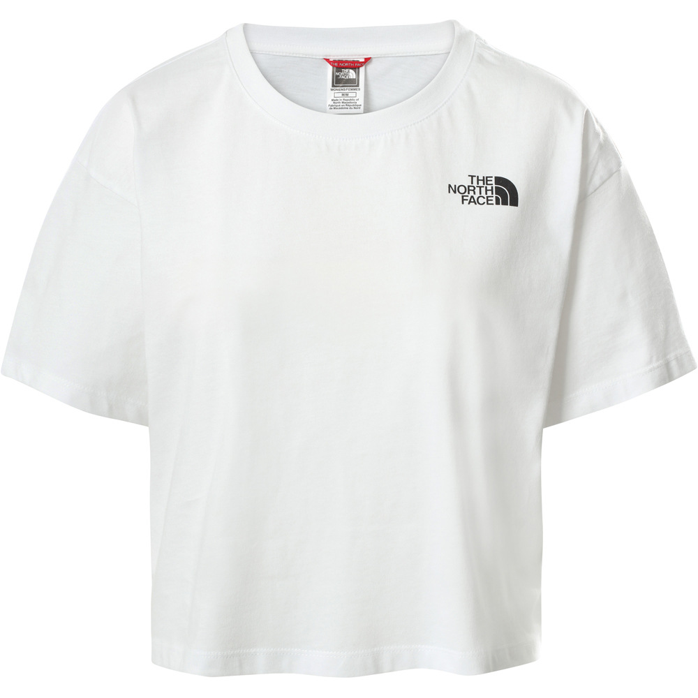 The North Face camiseta montaña manga corta mujer W CROPPED SIMPLE DOME TEE vista frontal