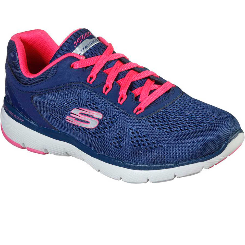 Skechers zapatillas fitness mujer FLEX APPEAL 3.0 - MOVING FAST vista trasera