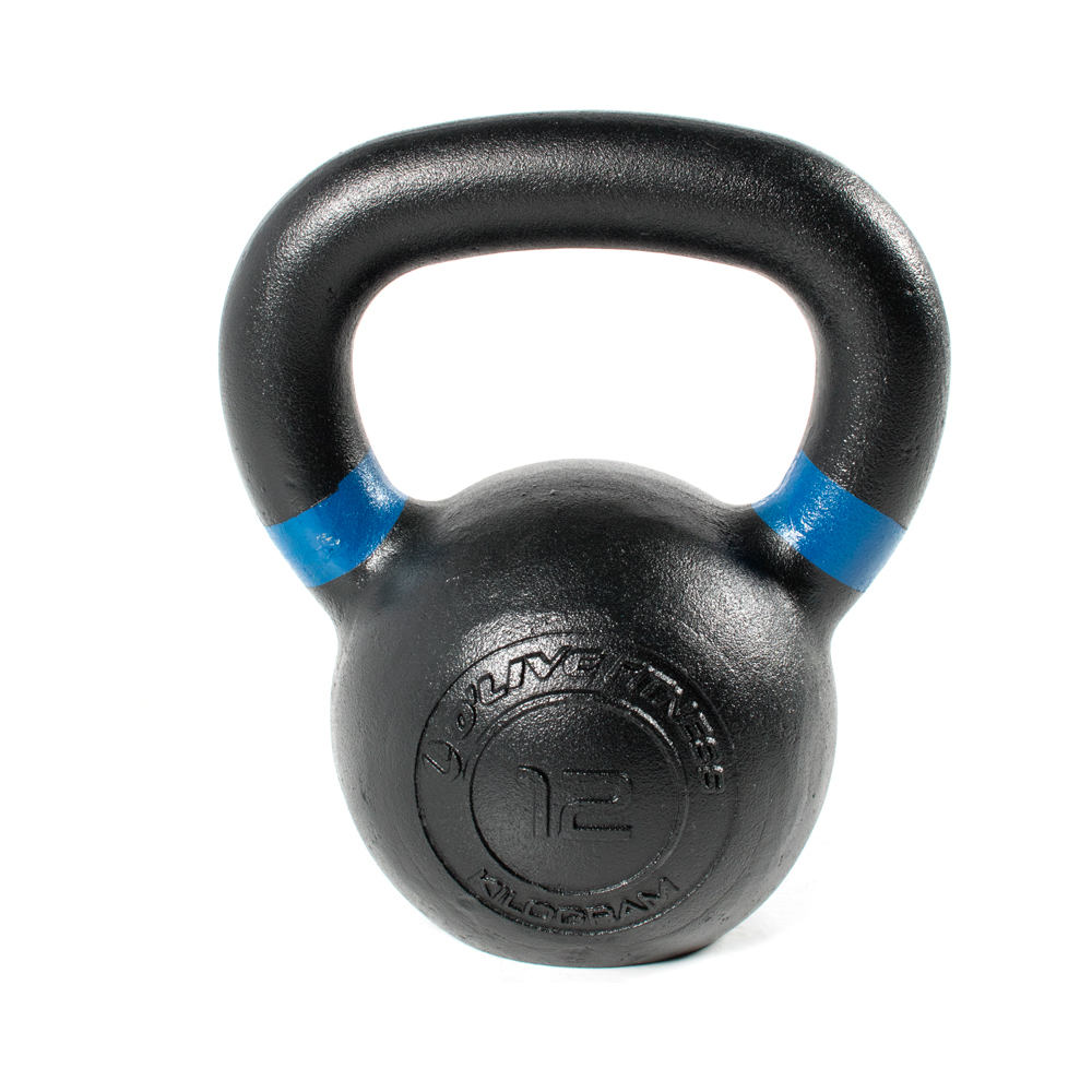 Olive mancuernas KETTLEBELL CAST IRON O'LIVE, 12 kg vista frontal