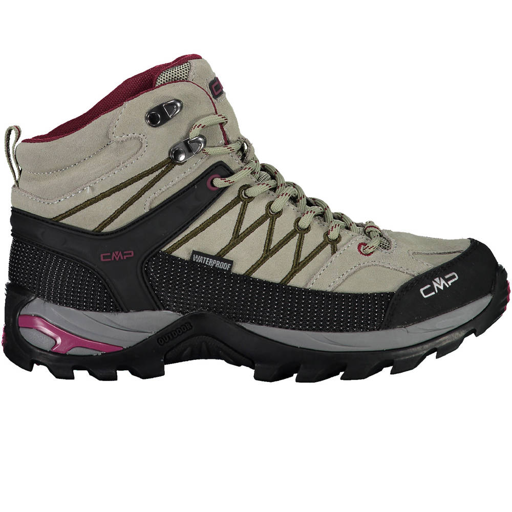 Cmp bota trekking mujer RIGEL MID WMN TREKKING SHOE WP VE lateral exterior