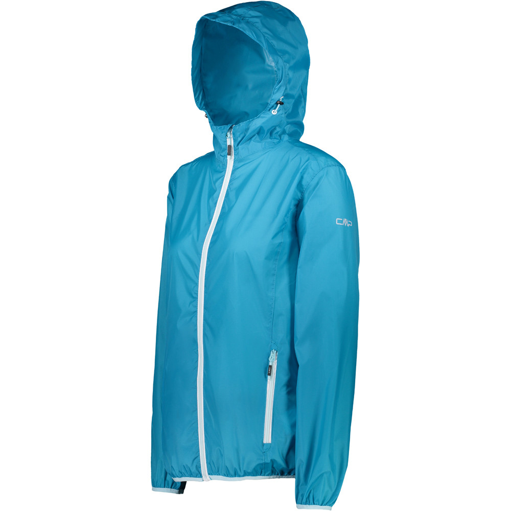 Cmp chaqueta outdoor mujer WOMAN JACKET FIX HOOD AZ vista detalle