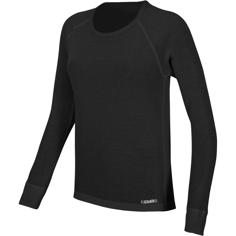 Woman sweat camiseta térmica manga larga mujer Negro (46)