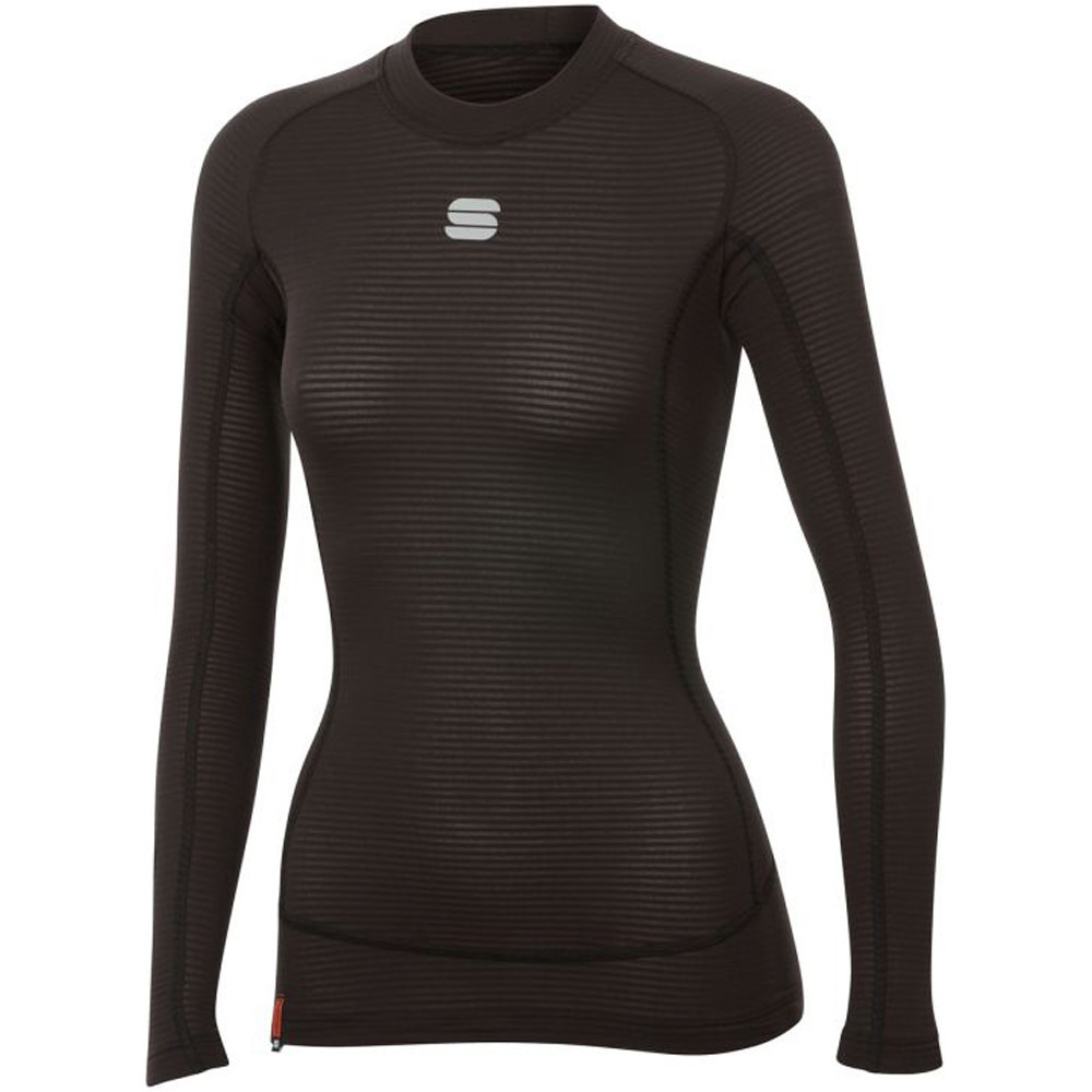 Td mid camiseta térmica manga larga mujer Negro (M)