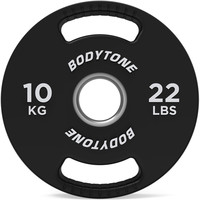 Bodytone disco pesas Disco olmpico  uretano  10 kg 50mm vista frontal