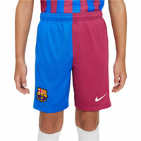 Nike pantalones fútbol oficiales niño BARCELONA 22 Y NK BRT STAD SHORT HA vista trasera