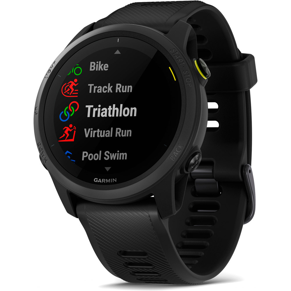 Garmin pulsómetros con gps FORERUNNER 745 NEGRO 02