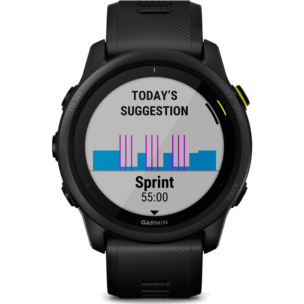 Garmin pulsómetros con gps FORERUNNER 745 NEGRO 05