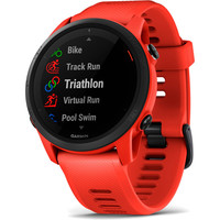 Garmin pulsómetros con gps FORERUNNER 745 ROJO 02