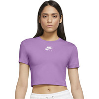 Nike camiseta manga corta mujer W NSW AIR SS TOP CROP vista frontal