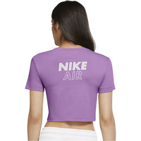 Nike camiseta manga corta mujer W NSW AIR SS TOP CROP vista trasera