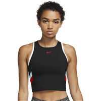 Nike sujetadores deportivos W NK CLRBK STRIPE CROP TANK vista frontal