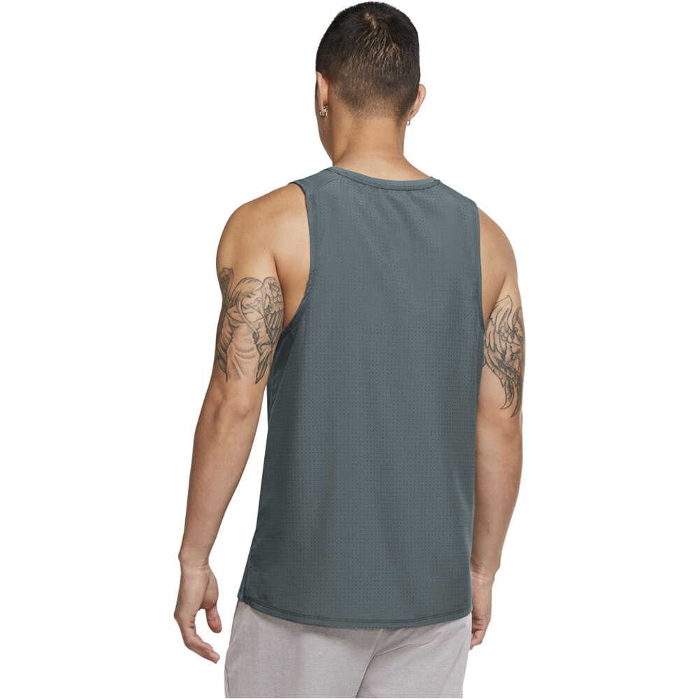 Nike camiseta entrenamiento tirantes hombre M NK RN DVN MILER TANK HYBRD vista trasera