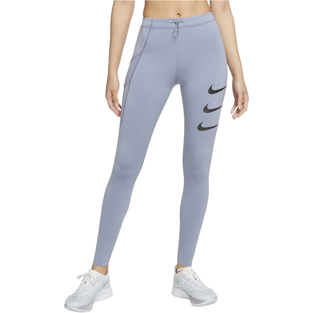 Nike malla larga running mujer W NK RUN DVN EPC LUX TGHT HBR vista frontal