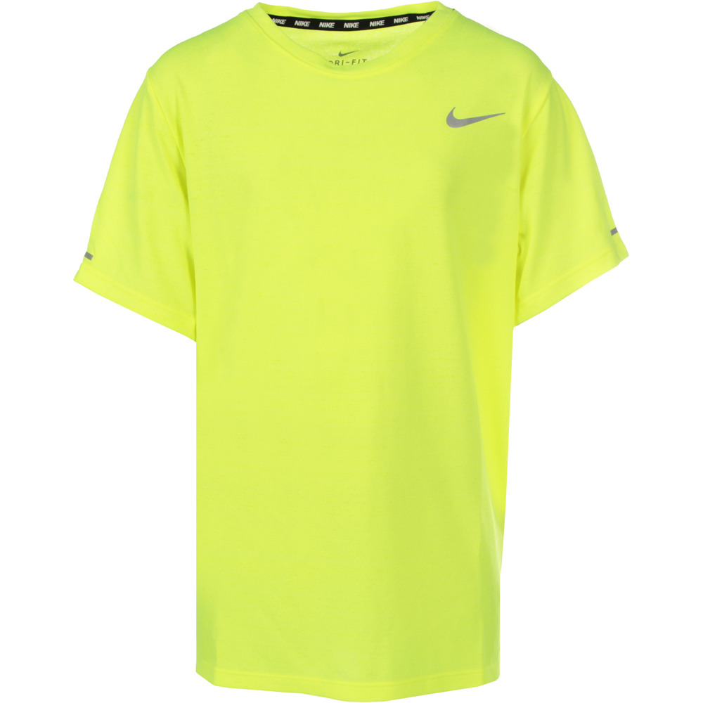 Nike camiseta entrenamiento manga corta niño B NK DF MILER vista frontal