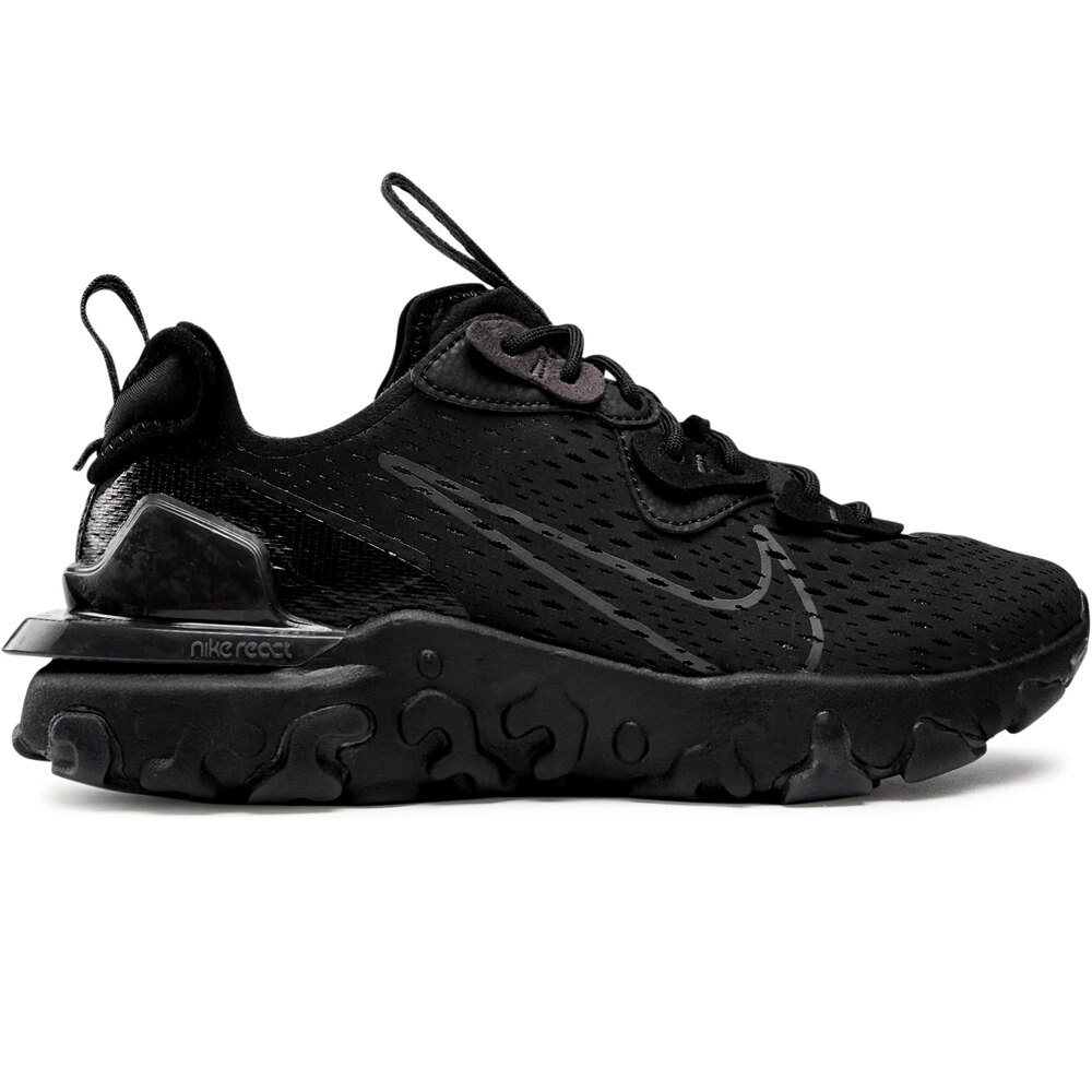 React vision zapatilla moda hombre Negro (40,5)