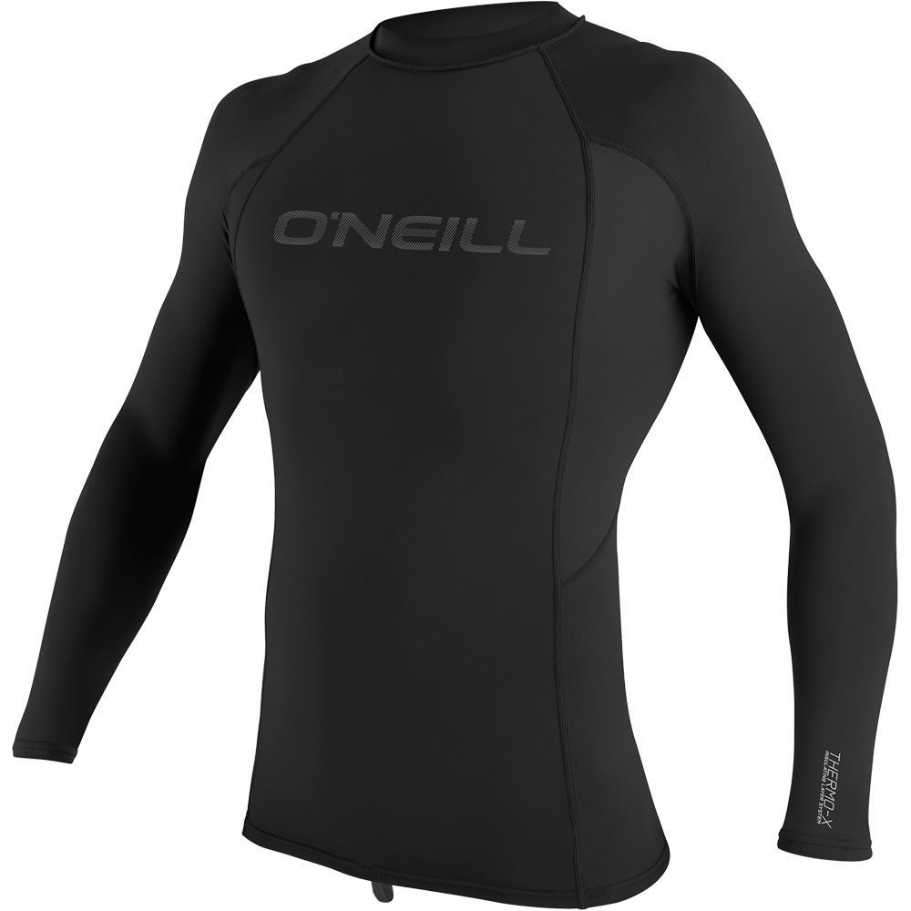 X lycra surf manga larga hombre Negro (M)