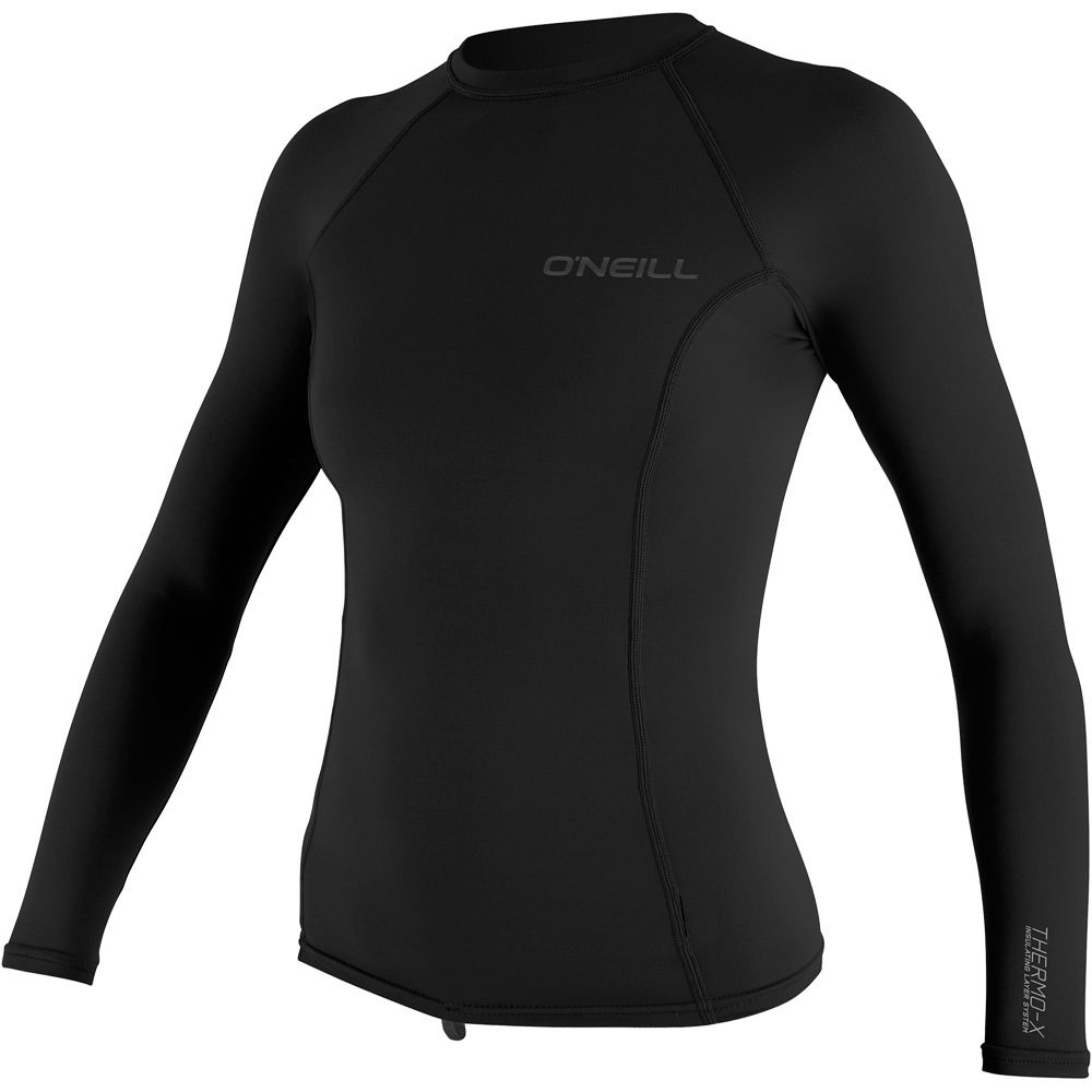 X lycra surf manga larga hombre Negro (S)